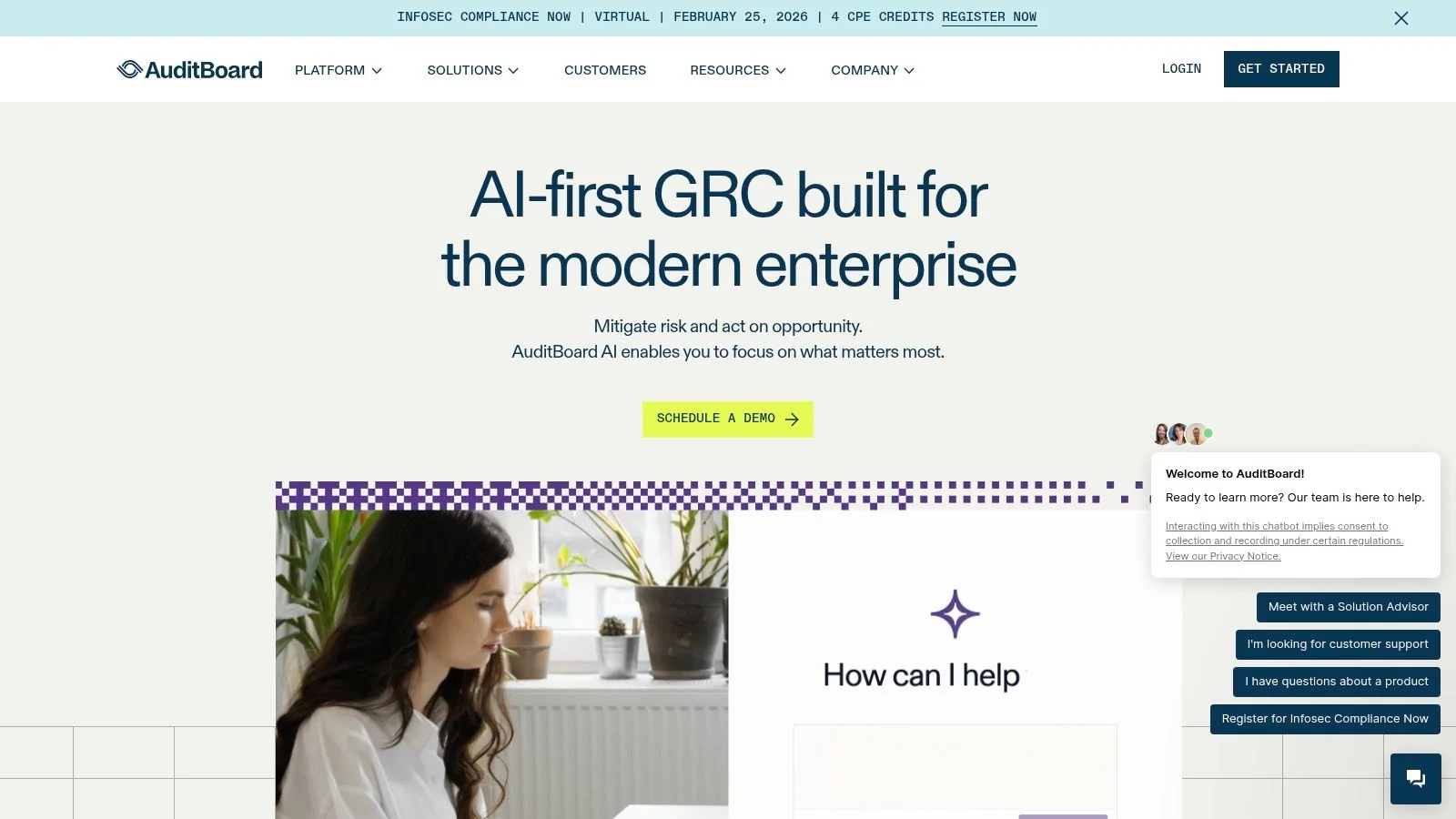 AuditBoard GRC platform interface